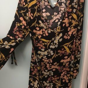 Floral Low Back Dress